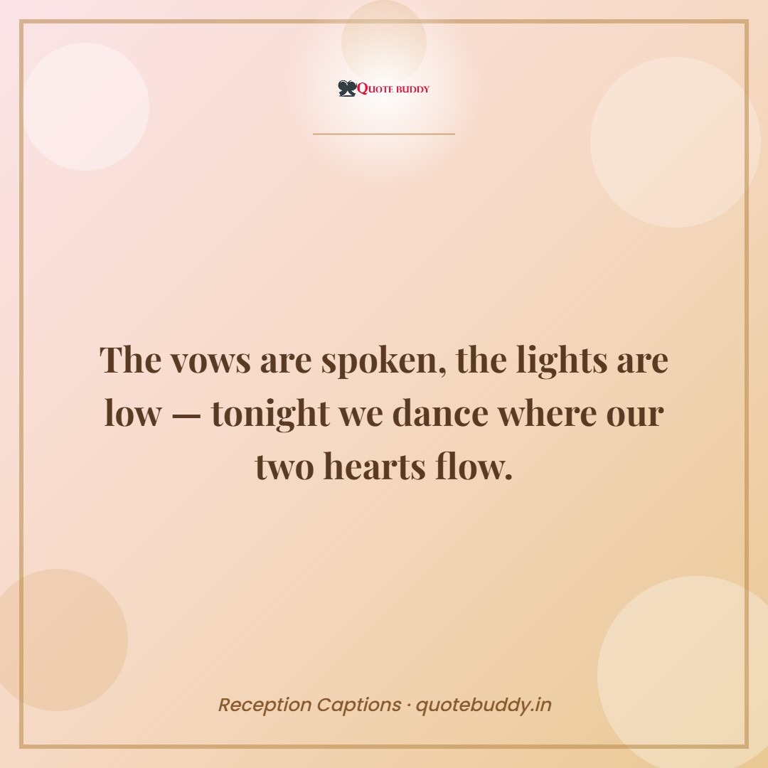 Wedding reception captions for Instagram quote card
